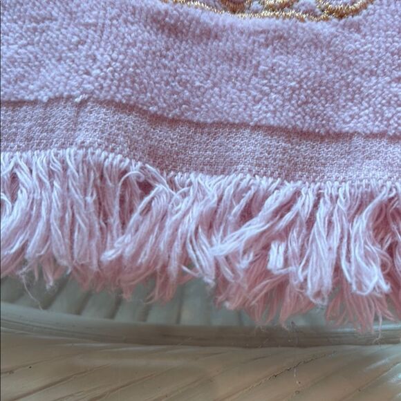 Pink Sleigh Noel Holiday Fingertip Towels - Picture 4 of 6